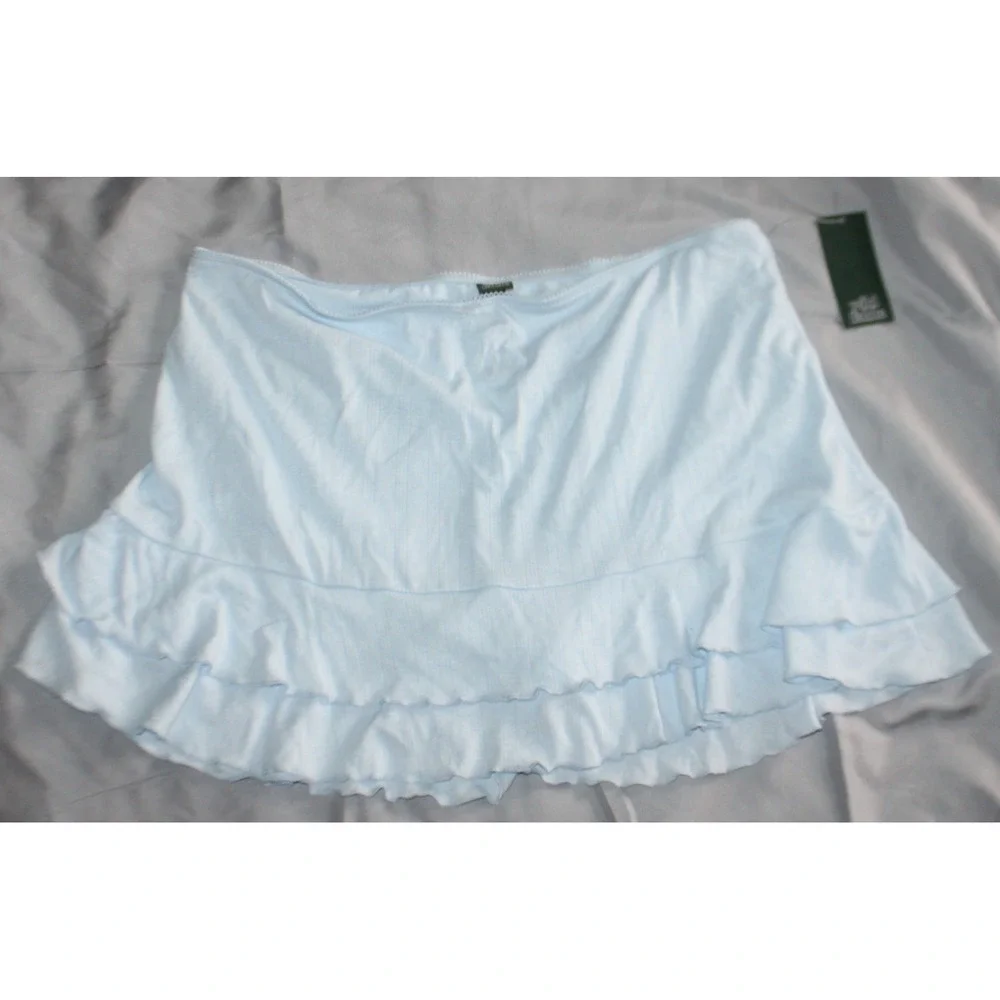 Wild Fable  Skirt Skort Built In Shorts Blue  Womens Size L